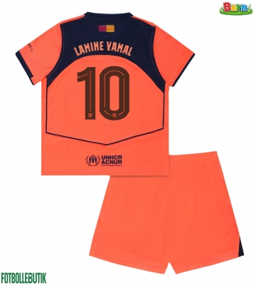 Barcelona Lamine Yamal #10 Tredjeställ Barn 2025-26 Kortärmad (+ Korta byxor)